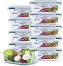 Promoção 15 Potes Hermeticos + 10 Copos de Vidro Aruba